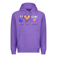Purple Peace Love Dental Premium Hoodie - Jasminsmagicworld