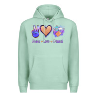 Seafoam Peace Love Dental Premium Hoodie - Jasminsmagicworld