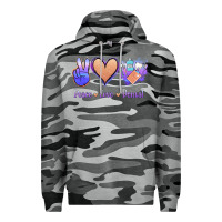 Slate Camo Peace Love Dental Premium Hoodie - Jasminsmagicworld