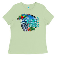 Matcha beach please Ladies Tee - CowhideDigitalArt