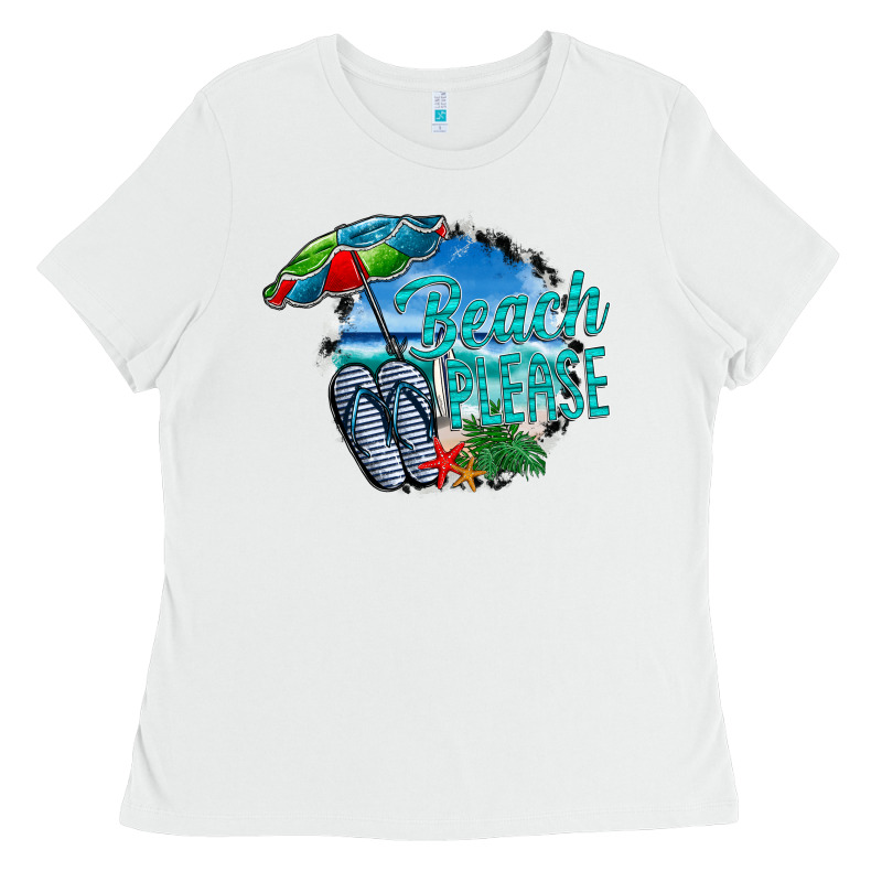 Beach Please Ladies Tee by CowhideDigitalArt | Teevron