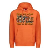 Carrot first we drink then we do things Premium Hoodie - BarkalooDesign