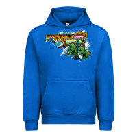 Cobalt Maryland Map Sunflower Cactus Serape Urban Hoodie - RanaPortraitStore