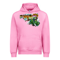 Fuchsia Pink Maryland Map Sunflower Cactus Serape Urban Hoodie - RanaPortraitStore