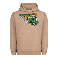 Pigment Burro Maryland Map Sunflower Cactus Serape Urban Hoodie - RanaPortraitStore
