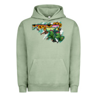 Pigment Oil Green Maryland Map Sunflower Cactus Serape Urban Hoodie - RanaPortraitStore