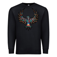 Black aztec leopard thunderbird Premium Sweatshirt - RanaPortraitStore