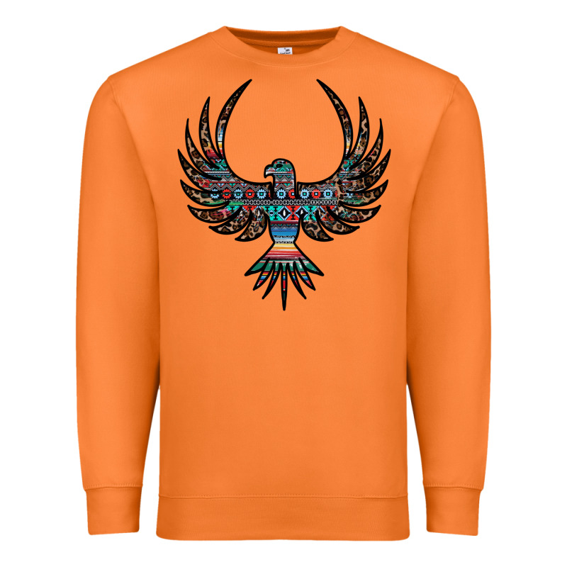 Aztec Leopard Thunderbird Premium Sweatshirt by RanaPortraitStore | Teevron