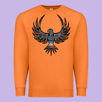 Aztec Leopard Thunderbird Premium Sweatshirt Designed By Ranaportraitstore