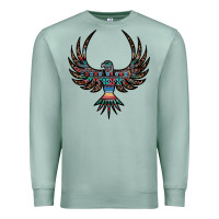 Seafoam aztec leopard thunderbird Premium Sweatshirt - RanaPortraitStore