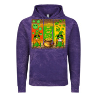 St Patricks Gnomes And Coins With Shamrock Vintage Hoodie | Teevron