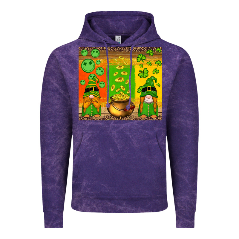 St Patricks Gnomes And Coins With Shamrock Vintage Hoodie by Artiststas | Teevron