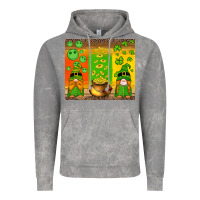 Cloud Rock st patricks gnomes and coins with shamrock Vintage Hoodie - Artiststas