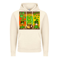 Vintage Artic st patricks gnomes and coins with shamrock Vintage Hoodie - Artiststas