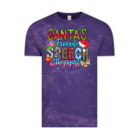 Cloud Purple festive speech therapist tribute Vintage Tee - CowhideDigitalArt