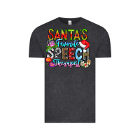 Vintage Black festive speech therapist tribute Vintage Tee - CowhideDigitalArt