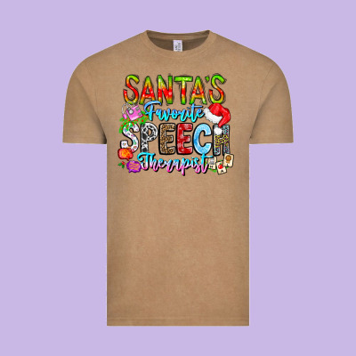 Festive Speech Therapist Tribute Vintage Tee Designed By Cowhidedigitalart
