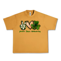 Peanut Butter peace love st.patrick's day Urban Heavy Tee - Jasminsmagicworld