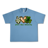 Peace Love St.patrick's Day Urban Heavy Tee | Teevron