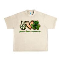 Sandshell peace love st.patrick's day Urban Heavy Tee - Jasminsmagicworld