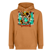 Meerkat taurus turquoise cowhide Heavyweight Hoodie - RanaPortraitStore