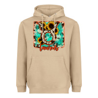 Mushroom taurus turquoise cowhide Heavyweight Hoodie - RanaPortraitStore