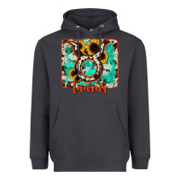 Smoke taurus turquoise cowhide Heavyweight Hoodie - RanaPortraitStore