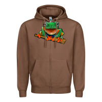 Chestnut frog Zipper Hoodie - Jasminsmagicworld