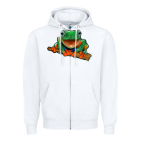 White frog Zipper Hoodie - Jasminsmagicworld