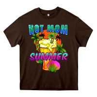 Chocolate Brown Hot mom summer Mother's Day Heavy Core Tee - FaDigitalArtStudio