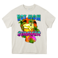 Cream Hot mom summer Mother's Day Heavy Core Tee - FaDigitalArtStudio