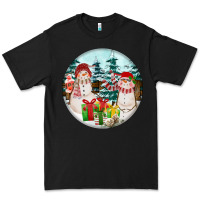 Black Christmas snowman Premium Tee - FaDigitalArtStudio
