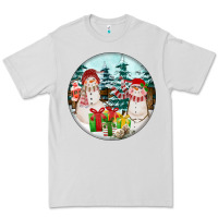 Dove Grey Christmas snowman Premium Tee - FaDigitalArtStudio