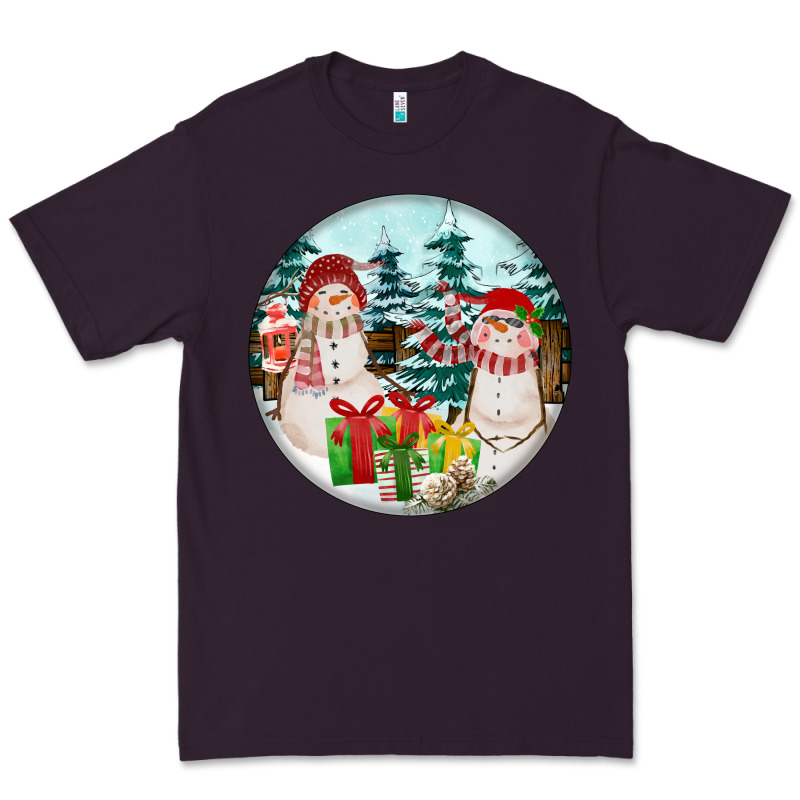 Christmas Snowman Premium Tee by FaDigitalArtStudio | Teevron