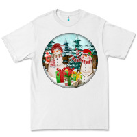 White Christmas snowman Premium Tee - FaDigitalArtStudio