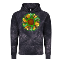 Cloud Black st patricks sunflower with leopard  shamrock and glitter Vintage Hoodie - Artiststas