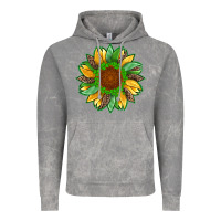 Cloud Rock st patricks sunflower with leopard  shamrock and glitter Vintage Hoodie - Artiststas