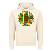 Vintage Artic st patricks sunflower with leopard  shamrock and glitter Vintage Hoodie - Artiststas