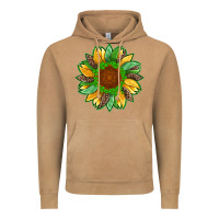 Vintage Camel st patricks sunflower with leopard  shamrock and glitter Vintage Hoodie - Artiststas