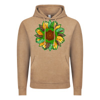 St Patricks Sunflower With Leopard  Shamrock And Glitter Vintage Hoodie | Teevron