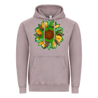 Vintage Zinc st patricks sunflower with leopard  shamrock and glitter Vintage Hoodie - Artiststas