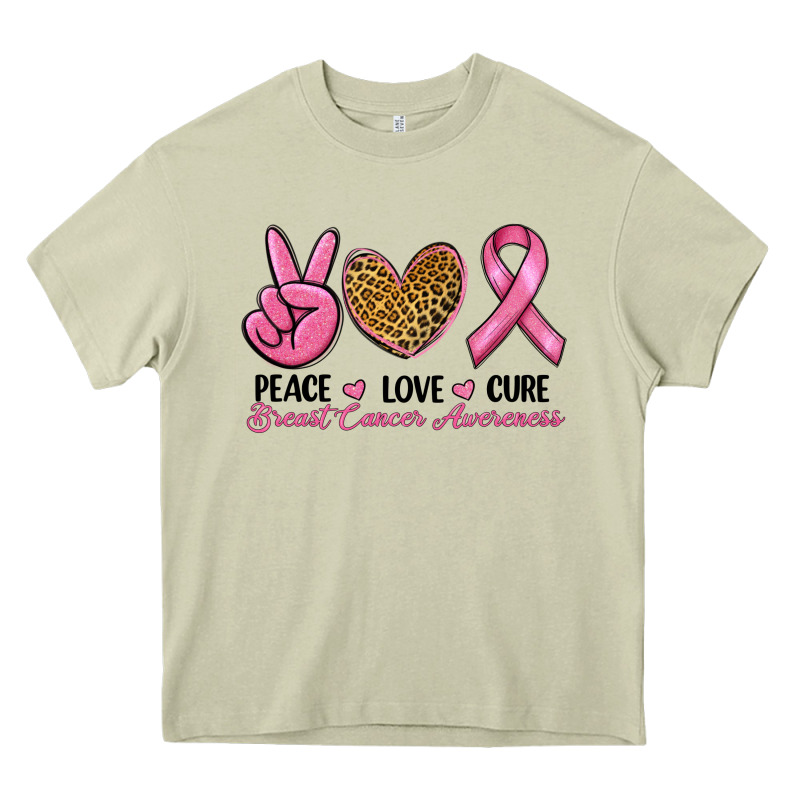 Peace Love Cure Heavy Core Tee by RanaPortraitStore | Teevron