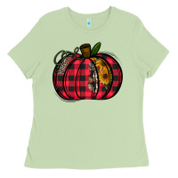 Matcha Buffalo Pumpkin Ladies Tee - CowhideDigitalArt