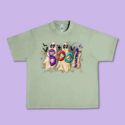 Boo Urban Heavy Tee Designed By Cowhidedigitalart
