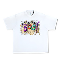 White boo Urban Heavy Tee - CowhideDigitalArt