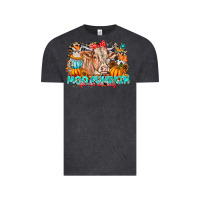 Vintage Black Moo Pumpkin Get Out The Way Vintage Tee - CowhideDigitalArt