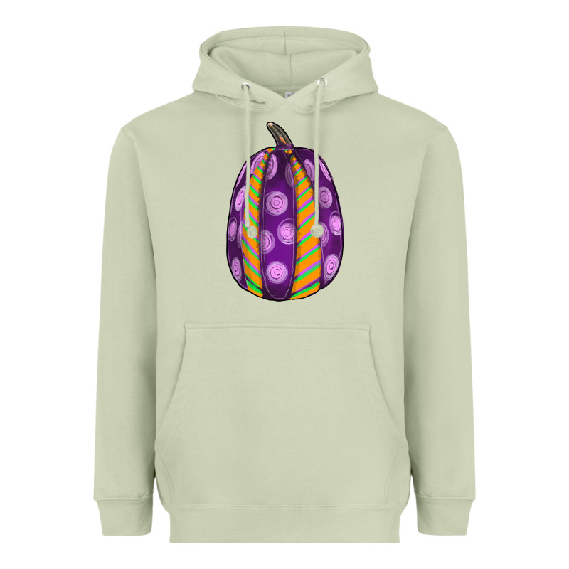 Watercolor Halloween Pumpkin Heavyweight Hoodie by RanaPortraitStore | Teevron