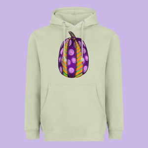 Watercolor Halloween Pumpkin Heavyweight Hoodie Designed By Ranaportraitstore
