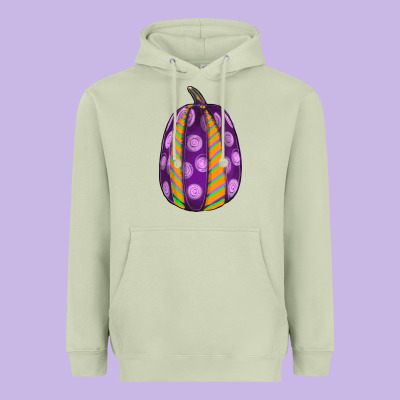 Watercolor Halloween Pumpkin Heavyweight Hoodie Designed By Ranaportraitstore
