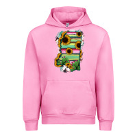 Fuchsia Pink Mississippi Map Sunflower Cactus Serape Urban Hoodie - RanaPortraitStore